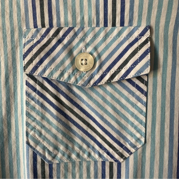 Lilly Pulitzer White Label Striped Button Down Top - Picture 4 of 14